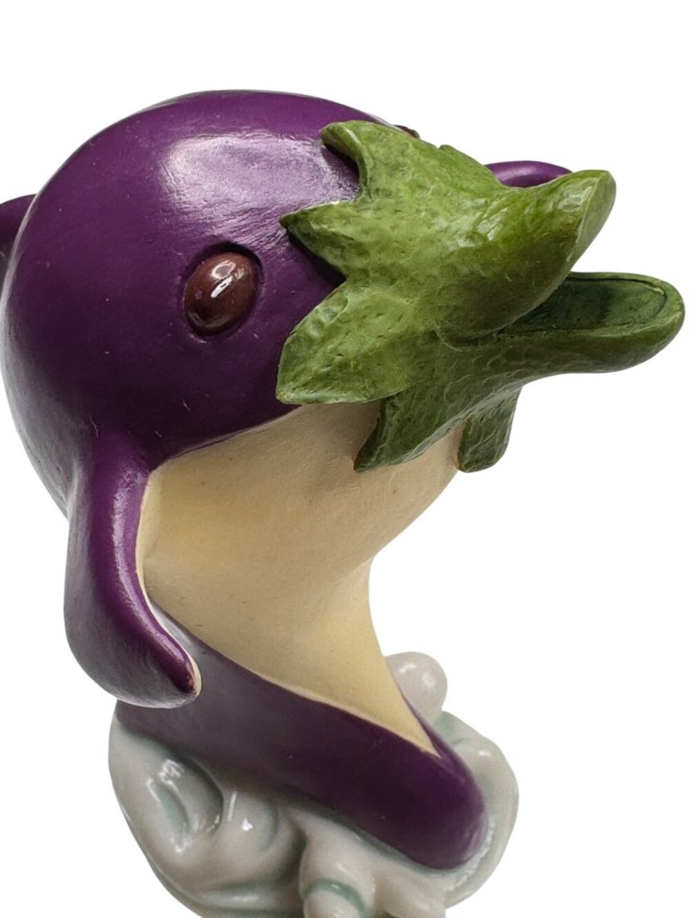 Enesco Home Grown 2007 Eggplant Purple Porpoise #4008129 Resin Retired Rare Gift - Picture 7 of 13